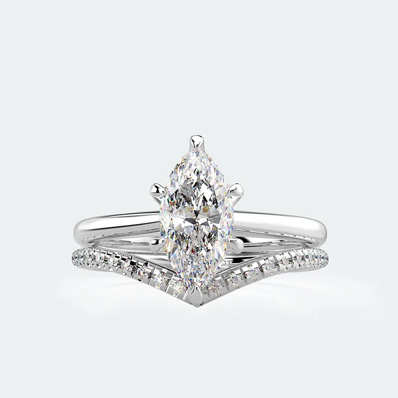 Shiny High Carbon Diamond Ring for Women Wedding Engagement Ring Luxury Double Layer 925 Real Silver Rings
Shiny High Carbon Diamond Ring for Women Wedding Engagement Ring Luxury Double Layer 925 Real Silver Rings