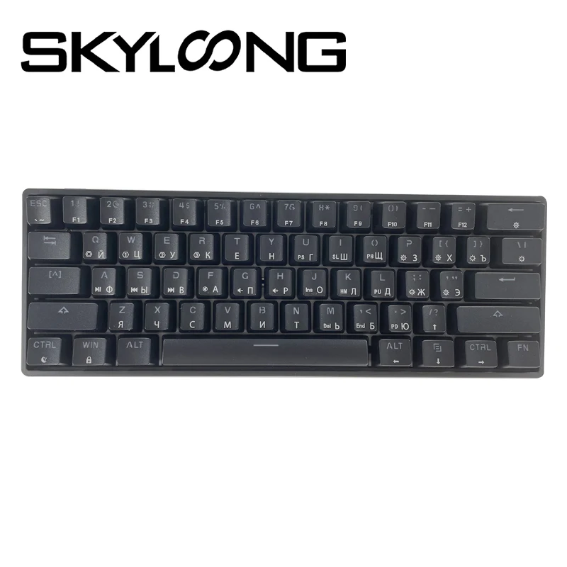 Skyloong SK61 Russian Mechanical Keyboard Version 61-Keys USB Wired Gamer Gateron Yellow Gaming Accessories Mini PC Teclado Gk61
Skyloong SK61 Russian Mechanical Keyboard Version 61-Keys USB Wired Gamer Gateron Yellow Gaming Accessories Mini PC Teclado Gk61