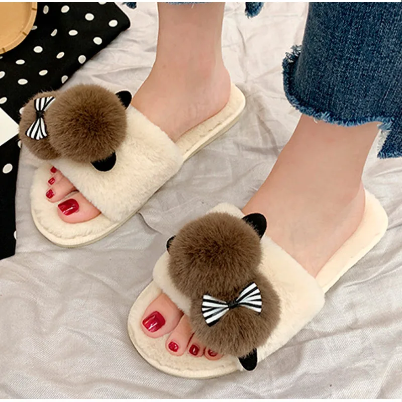 Women House Slippers Winter Female Warm Plush Open Toe Home Cotton Shoes Ladies Lovely Indoor Bedroom Flats Women's Footwear New
Women House Slippers Winter Female Warm Plush Open Toe Home Cotton Shoes Ladies Lovely Indoor Bedroom Flats Women's Footwear New