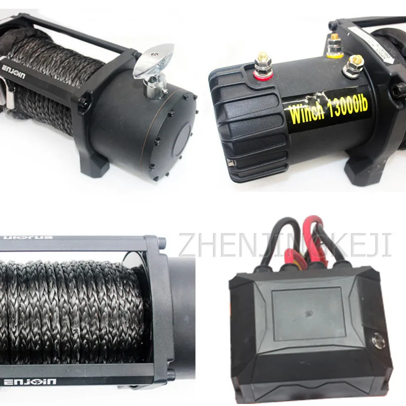 Electric Winch 13000 Pounds With Nylon Rope 12V/24V Car Winch Off-road Vehicle Tools Mud Marsh Anchored Rescue Beach Stranded
Electric Winch 13000 Pounds With Nylon Rope 12V/24V Car Winch Off-road Vehicle Tools Mud Marsh Anchored Rescue Beach Stranded