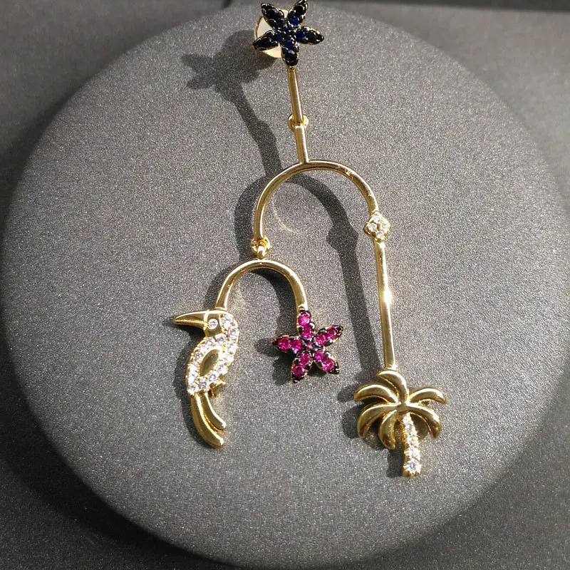 s925 sterling silver June new product tropical wind seahorse tassel earrings golden yellow flower and bird tassel earrings
s925 sterling silver June new product tropical wind seahorse tassel earrings golden yellow flower and bird tassel earrings