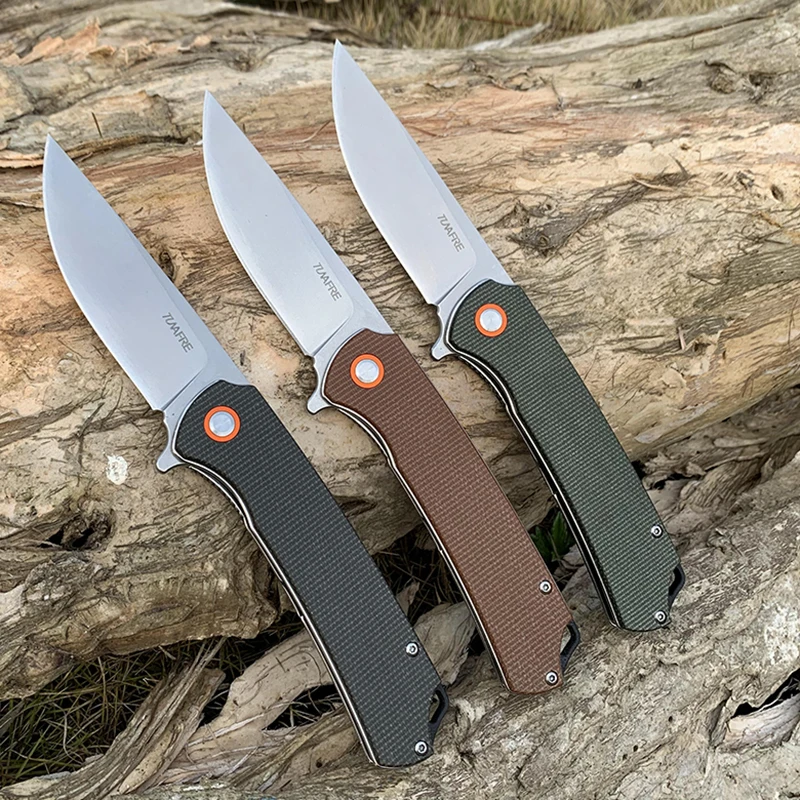 TUNAFIRE Tactical Folding knfie High-end linen Handle D2 steel outdoor Tool EDC Camping Survival Knife
TUNAFIRE Tactical Folding knfie High-end linen Handle D2 steel outdoor Tool EDC Camping Survival Knife