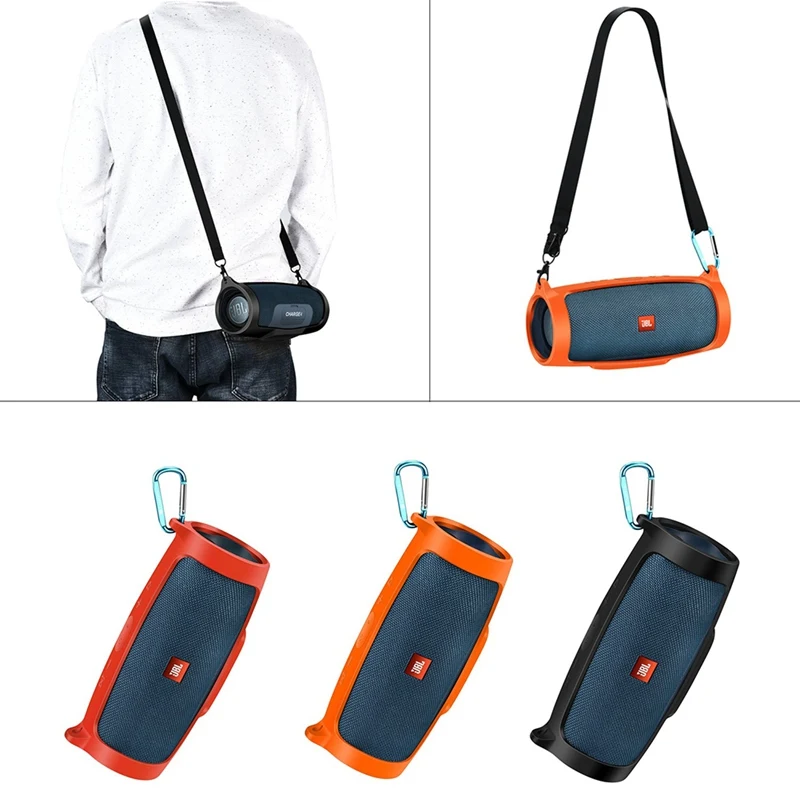 Outdoor Travel Silicone Case Cover Skin With Strap Carabiner Charge 4 Portable Wireless Bluetooth-compatible Speaker
Outdoor Travel Silicone Case Cover Skin With Strap Carabiner Charge 4 Portable Wireless Bluetooth-compatible Speaker