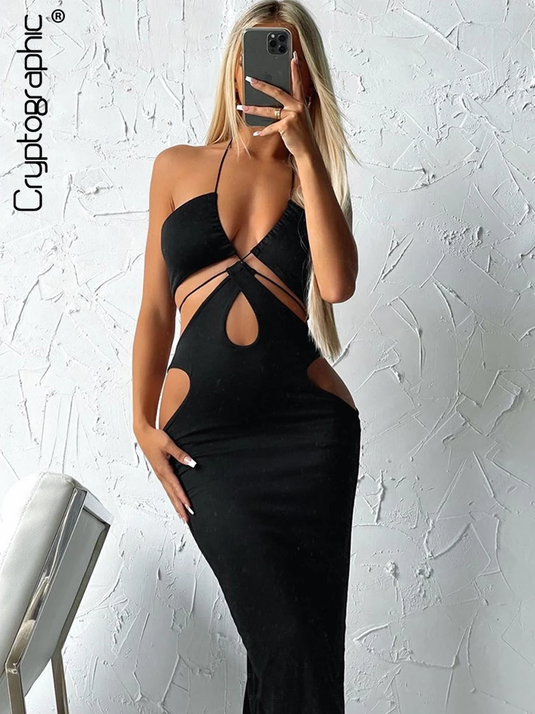 Cryptographic 2022 Summer Sexy Halter Cut Out Bandage Maxi Dress for Women Sleeveless Backless Outfits Party 2 Piece Dresses Set
Cryptographic 2022 Summer Sexy Halter Cut Out Bandage Maxi Dress for Women Sleeveless Backless Outfits Party 2 Piece Dresses Set