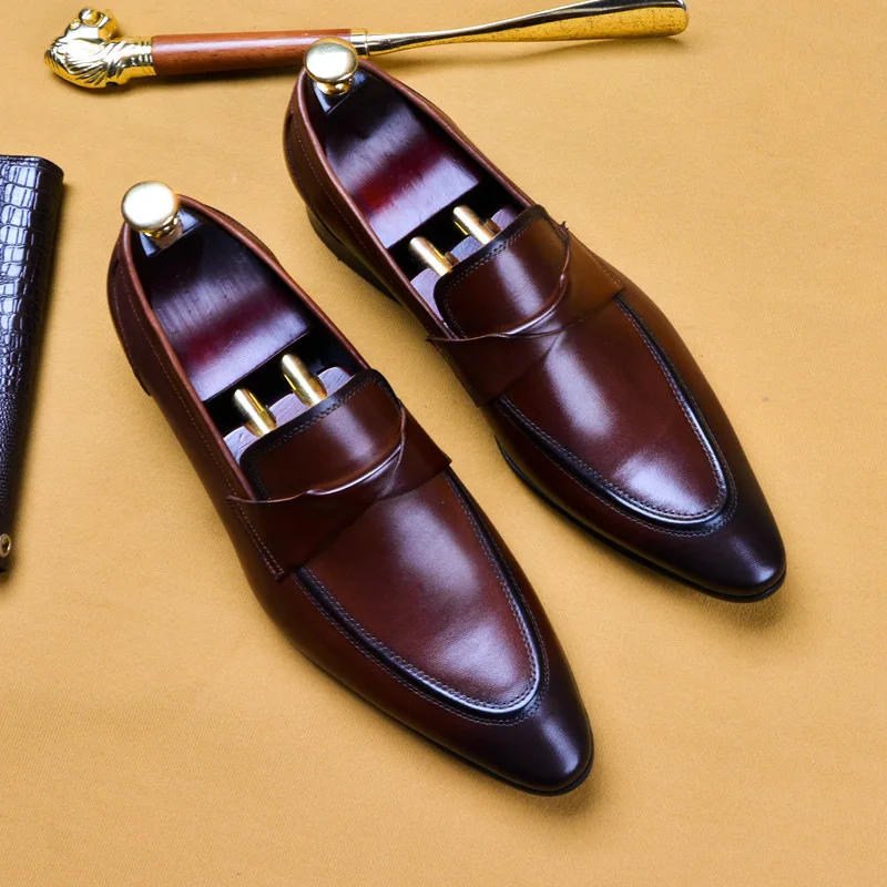 All Match Cowhide Casual Shoes Spring Autumn Winter Mens Dress Shoes High Quality Genuine Leather Mens Business Men Shoes
All Match Cowhide Casual Shoes Spring Autumn Winter Mens Dress Shoes High Quality Genuine Leather Mens Business Men Shoes