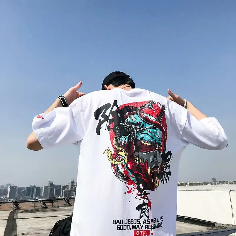 Harajuku Half Sleeve T-shirt Men's 19 Summer New Fashion Casual Loose round Neck Half Sleeve Shirt
Harajuku Half Sleeve T-shirt Men's 19 Summer New Fashion Casual Loose round Neck Half Sleeve Shirt