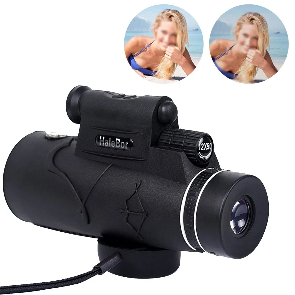 50x60 Monocular Optical HD Lens Telescope With Light For Camping Hiking Hunting With Outdoor Adventure Compass
50x60 Monocular Optical HD Lens Telescope With Light For Camping Hiking Hunting With Outdoor Adventure Compass