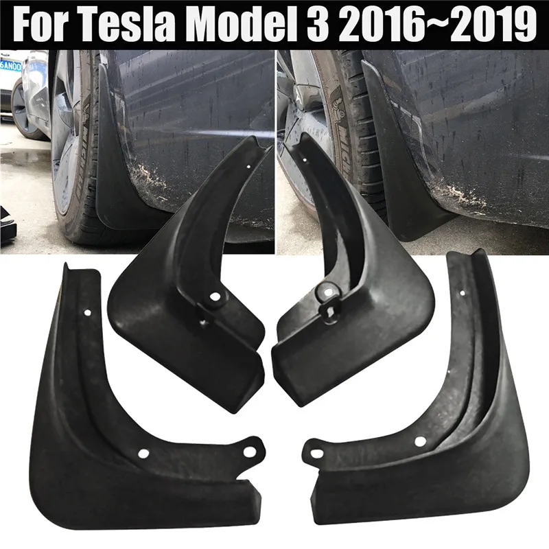 4Pcs/Set Car Mud Flaps Front Rear Mudguard Splash Guards Durable Fender Mudflaps For Tesla Model 3 2016~2019
4Pcs/Set Car Mud Flaps Front Rear Mudguard Splash Guards Durable Fender Mudflaps For Tesla Model 3 2016~2019