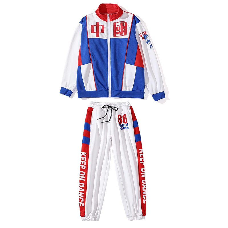 2021 Jazz Dance Costumes Boys Long Sleeve Sports Hiphop Suit Girls Ballroom Hip Hop Dancing Clothes Rave Stage Outfits 120-170
2021 Jazz Dance Costumes Boys Long Sleeve Sports Hiphop Suit Girls Ballroom Hip Hop Dancing Clothes Rave Stage Outfits 120-170