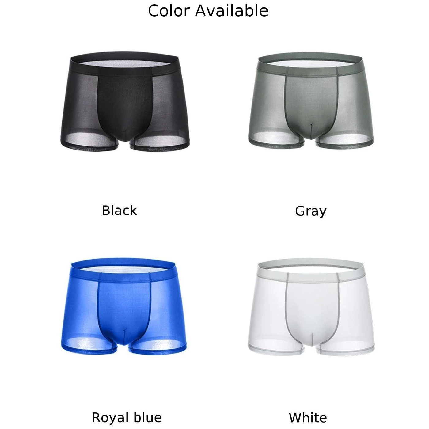 Summer Ice Silk Men Underwear Seamless Transparent Boxer Shorts Ultra Thin Sheer Breathable Comfortable Panties Underpants
Summer Ice Silk Men Underwear Seamless Transparent Boxer Shorts Ultra Thin Sheer Breathable Comfortable Panties Underpants