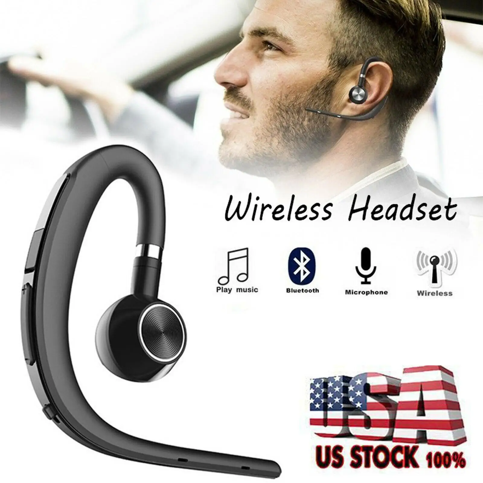 Hands-free Earpiece Wireless Earphone Headset with Mic for iPhone 11 XR XS LG Samsung S20 S10 S9 S8 S7 Huawei P40 P30 P20 P10
Hands-free Earpiece Wireless Earphone Headset with Mic for iPhone 11 XR XS LG Samsung S20 S10 S9 S8 S7 Huawei P40 P30 P20 P10