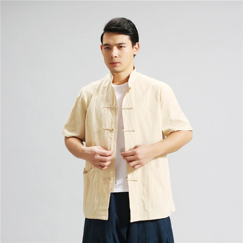 Men Summer New Chinese Traditional Clothes Vintage Solid Color Buttons Tang Suit Tops 2022 Male Casual Loose Breathable Shirt
Men Summer New Chinese Traditional Clothes Vintage Solid Color Buttons Tang Suit Tops 2022 Male Casual Loose Breathable Shirt