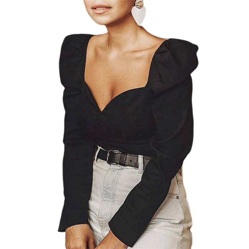 Fashion Cryptographic Vintage Square Collar Casual Puff Sleeve Women's Shirts And Blouses Autumn Solid Long Sleeve Tops
Fashion Cryptographic Vintage Square Collar Casual Puff Sleeve Women's Shirts And Blouses Autumn Solid Long Sleeve Tops