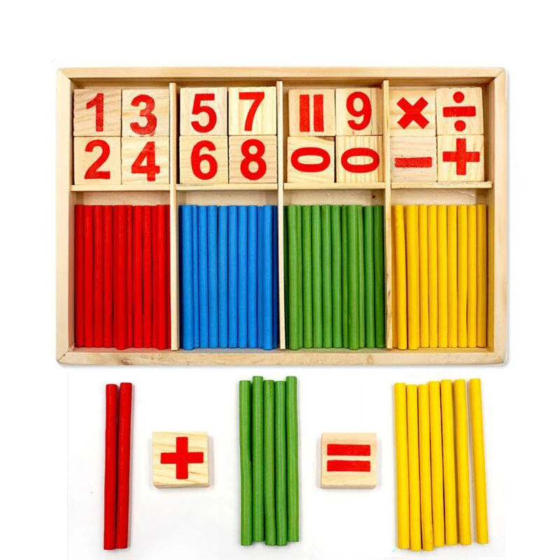 Деревянные Обучающие математические числа рассчитать игровую игрушку