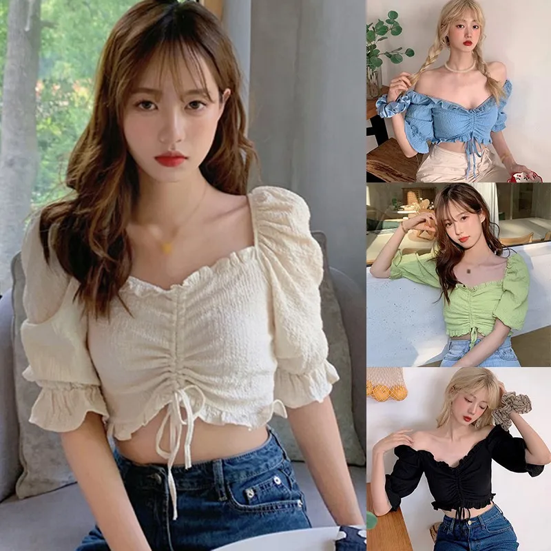 Summer Slash Neck Casual Blouses Women Half-Sleeved Shirt Tops Sexy Sweet Ruffles Blouses
Summer Slash Neck Casual Blouses Women Half-Sleeved Shirt Tops Sexy Sweet Ruffles Blouses