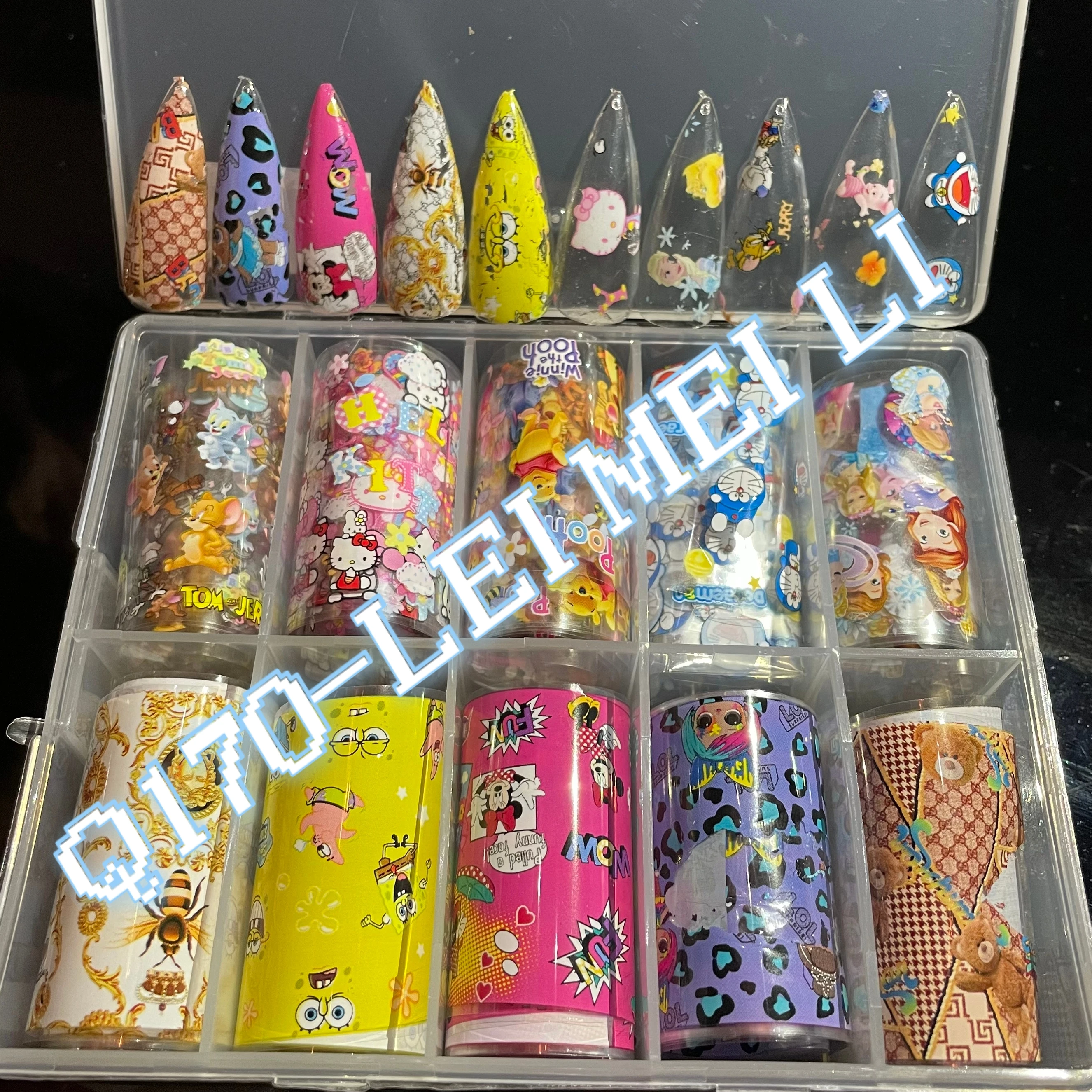 4CMx50CM 10 styles 1 bag luxury brand logo nail roll designer nail nail tin foil nail decoration accessories
4CMx50CM 10 styles 1 bag luxury brand logo nail roll designer nail nail tin foil nail decoration accessories