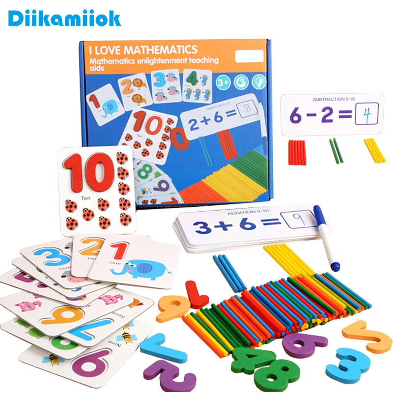 Kids Teaching Early Learning Aids Toddler Educational Toy Wooden Number Matching Addition and Subtraction Math Toys for Children
Kids Teaching Early Learning Aids Toddler Educational Toy Wooden Number Matching Addition and Subtraction Math Toys for Children