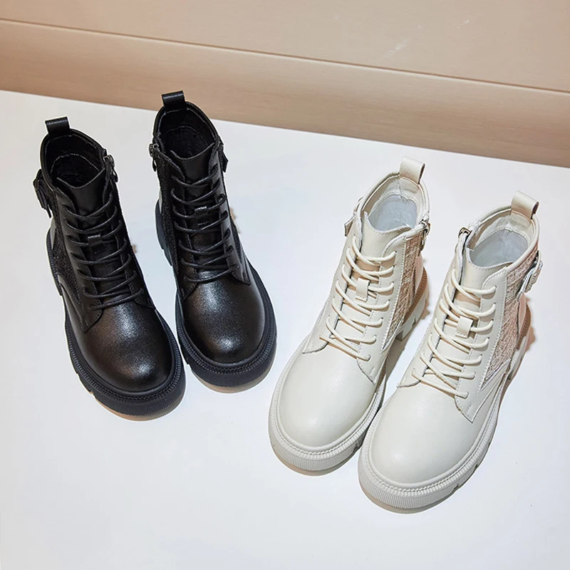 Winter Genuine Leather Boots Women 2021 Fashion High Quality Casual Shoes Female High Top Warm Plush Nice Ankle Shoes For Women
Winter Genuine Leather Boots Women 2021 Fashion High Quality Casual Shoes Female High Top Warm Plush Nice Ankle Shoes For Women