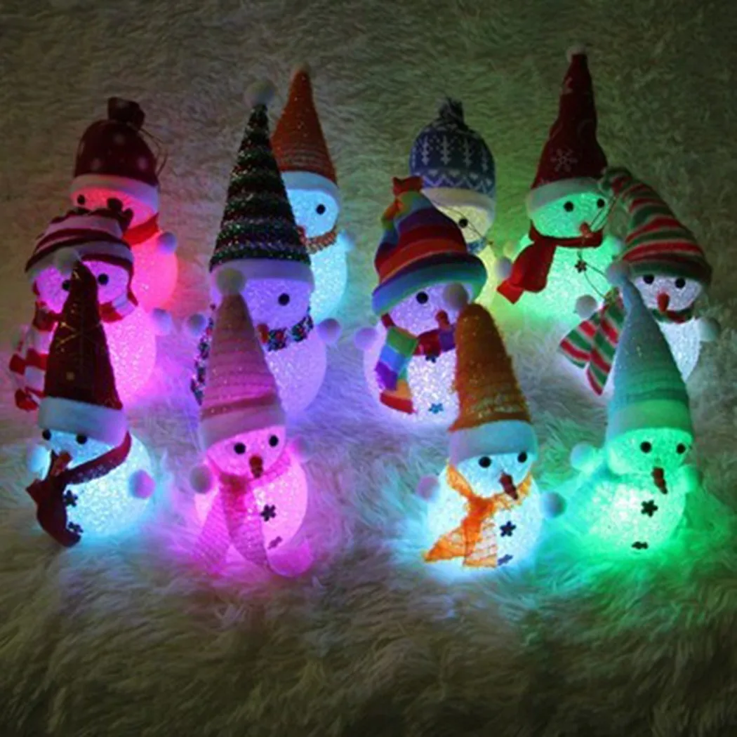 Xmas LED Snowman Santa Claus Ornament Christmas Tree Light Hanging Home Decor Crystal Hat Snowman Colorful Night Light
Xmas LED Snowman Santa Claus Ornament Christmas Tree Light Hanging Home Decor Crystal Hat Snowman Colorful Night Light