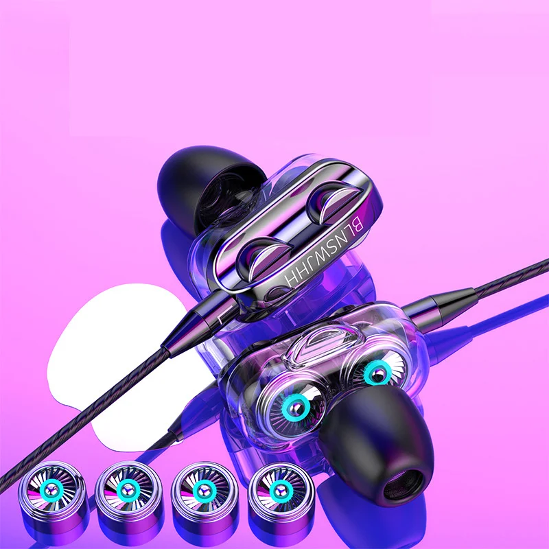 Dual Speaker Wired Earphone Headset For iPhone 6 5 5S 4 Samsung Xiaomi Huawei Computer Dual Driver Stereo Sport Earbuds with Mic
Dual Speaker Wired Earphone Headset For iPhone 6 5 5S 4 Samsung Xiaomi Huawei Computer Dual Driver Stereo Sport Earbuds with Mic