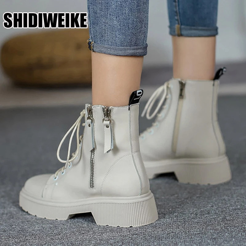Winter Women Ankle Boots Black Leather 2021 Fashion Autumn Warm Fur Motorcycle Non-slip Waterproof Female Platform Boots Shoes
Winter Women Ankle Boots Black Leather 2021 Fashion Autumn Warm Fur Motorcycle Non-slip Waterproof Female Platform Boots Shoes