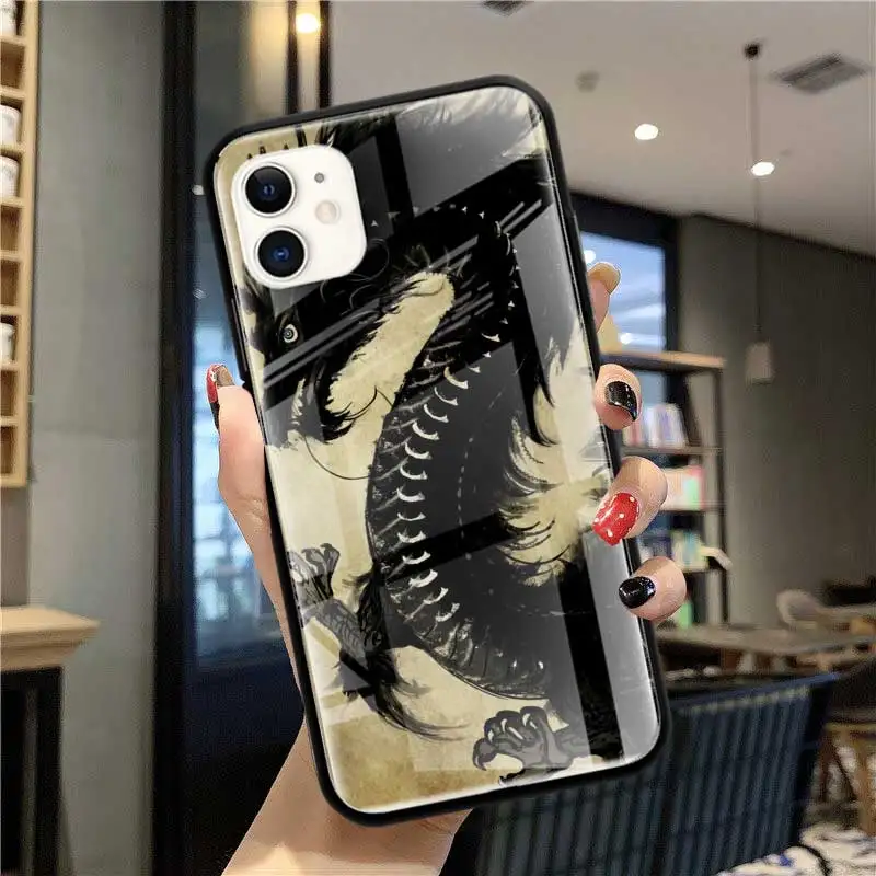 Tempered Glass Case for iPhone 12 mini 11 Pro MAX 7 8 Plus X XR XS Max SE 2020 7 8+ 6 6S Fundas Capa Shell Black Dragon Capa Bag
Tempered Glass Case for iPhone 12 mini 11 Pro MAX 7 8 Plus X XR XS Max SE 2020 7 8+ 6 6S Fundas Capa Shell Black Dragon Capa Bag