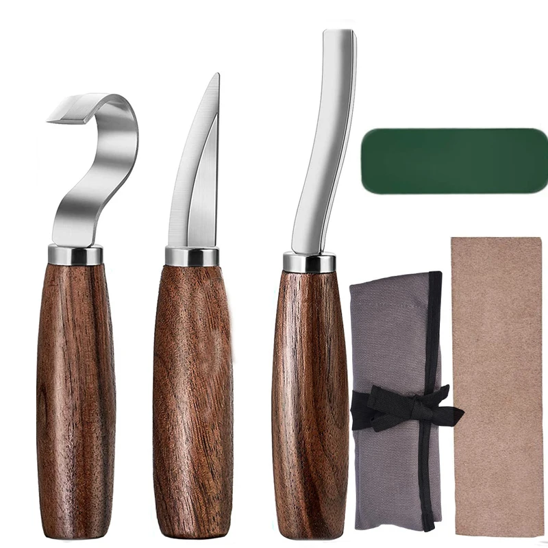 5Pcs/set Wood Carving Kit Walnut Chrome Vanadium Steel Carving Knife Tool Woodcarving Cutter Knives Woodworking Hand Tools
5Pcs/set Wood Carving Kit Walnut Chrome Vanadium Steel Carving Knife Tool Woodcarving Cutter Knives Woodworking Hand Tools