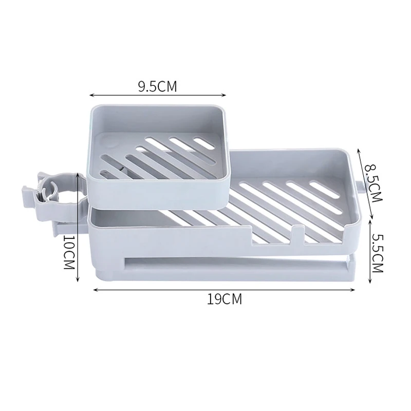 Newly Double Layer Faucet Rack Multifunctional Sink Sponge Holder Faucet Rack Hollow Storage Shelf for Kitchen FIF66
Newly Double Layer Faucet Rack Multifunctional Sink Sponge Holder Faucet Rack Hollow Storage Shelf for Kitchen FIF66