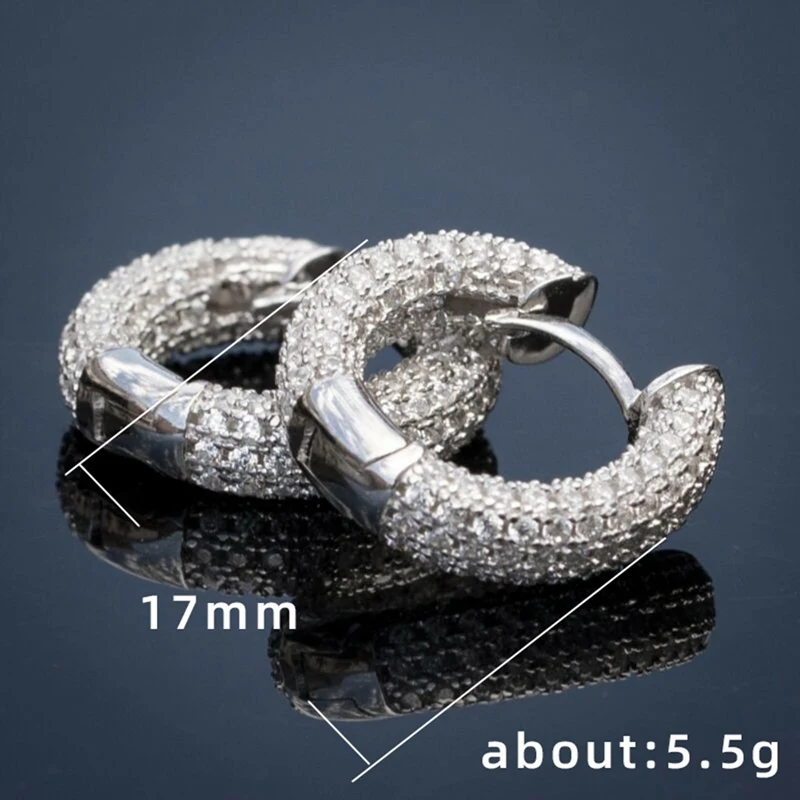 Rhinestone Crystal Round Circle Stud Earring Hip Hop Bling Micro Paved CZ Stud Earrings For Women Jewelry
Rhinestone Crystal Round Circle Stud Earring Hip Hop Bling Micro Paved CZ Stud Earrings For Women Jewelry