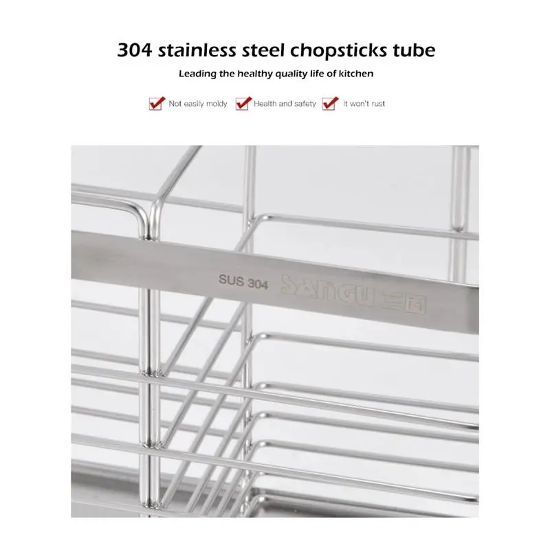 Tube Spoon Storage Box Rack Kitchen Cutlery Organizer Tableware Draining Chopstick Cage With Water Outlet Tray
Tube Spoon Storage Box Rack Kitchen Cutlery Organizer Tableware Draining Chopstick Cage With Water Outlet Tray
