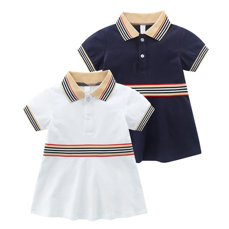 Children Girls Dress Summer Turn-Down Collar Girls Clothes Fashion Stripe Casual Sport Dresses Toddler Baby Girls Clothing Summe
Children Girls Dress Summer Turn-Down Collar Girls Clothes Fashion Stripe Casual Sport Dresses Toddler Baby Girls Clothing Summe