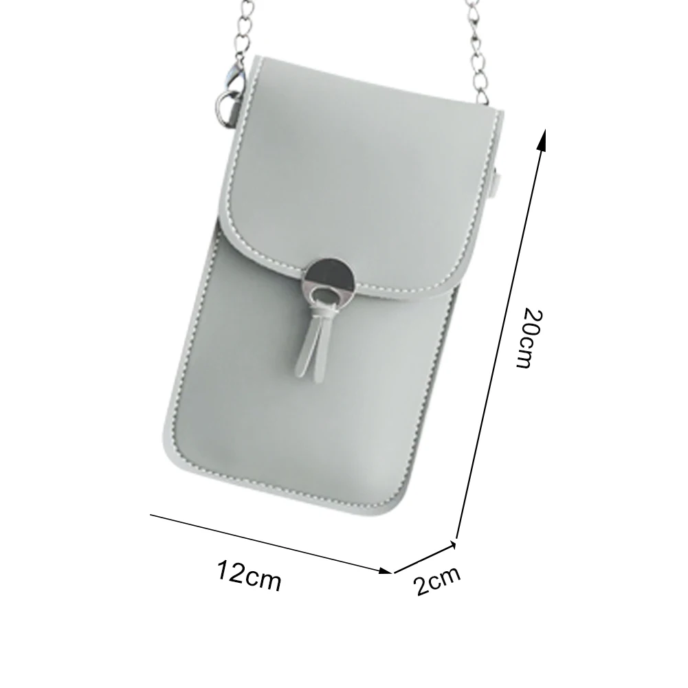 Touch Screen Phone Purse Women PU Leather Chain Crossbody Pouch Mini Mobile Phone Case Bag For iPhone Samsung Huawei Xiaomi
Touch Screen Phone Purse Women PU Leather Chain Crossbody Pouch Mini Mobile Phone Case Bag For iPhone Samsung Huawei Xiaomi