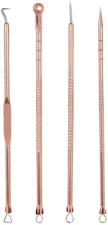 Delaman 4PCS/Set Stainless Steel Blackhead Acne Blemish Pimple Removal Needle Kit Tool for Women and Men Facial Care Skin Protec
Delaman 4PCS/Set Stainless Steel Blackhead Acne Blemish Pimple Removal Needle Kit Tool for Women and Men Facial Care Skin Protec