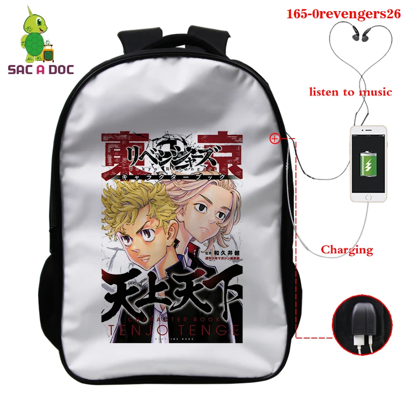 Hot Anime Tokyo Revengers Coslay 3D Print Schoolbag Backpack Casual Capacity Shoulder Bag Teen Schoolbag Back To School Rucksack
Hot Anime Tokyo Revengers Coslay 3D Print Schoolbag Backpack Casual Capacity Shoulder Bag Teen Schoolbag Back To School Rucksack