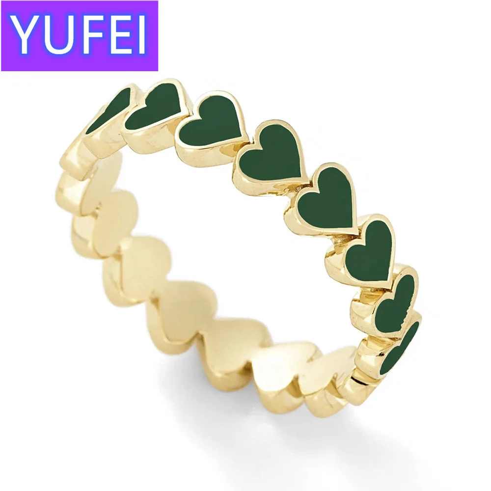 Colorful Enamel Heart Surrounded Lovely Stacking Rings for Women Minimalist Gold Rings for Best Friend Cute Heart Ring
Colorful Enamel Heart Surrounded Lovely Stacking Rings for Women Minimalist Gold Rings for Best Friend Cute Heart Ring