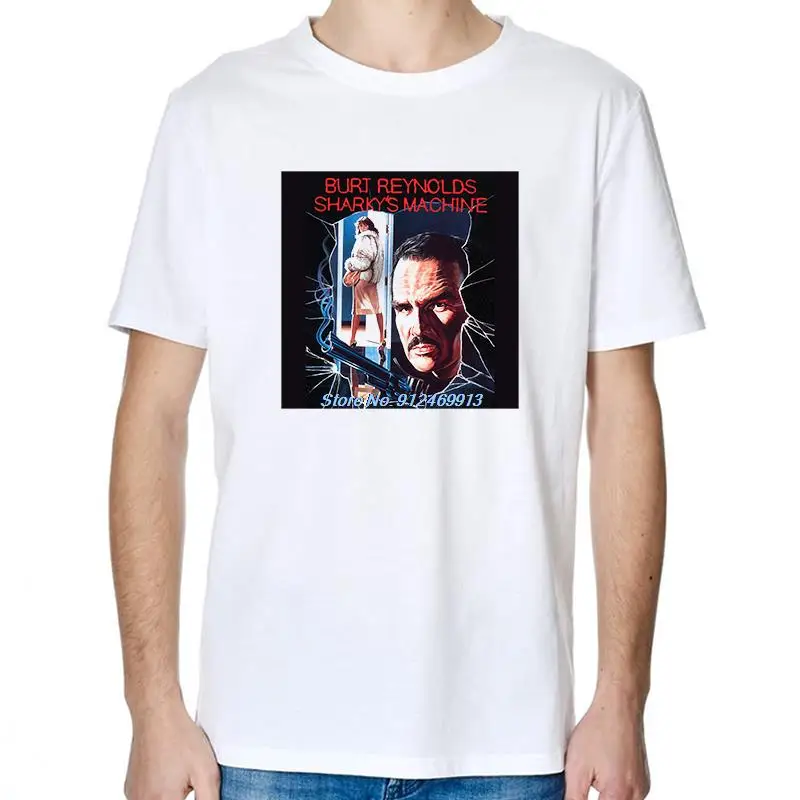 Burt Reynolds Sharky's Machine T shirt Tee Tops Short Sleeved Funny Cat T shirts Slim Fit Streetwear Summer Men's clothing
Burt Reynolds Sharky's Machine T shirt Tee Tops Short Sleeved Funny Cat T shirts Slim Fit Streetwear Summer Men's clothing