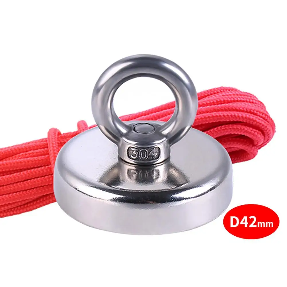 Super Strong Magnet Neodymium Magnet With Countersunk Hole And Eyebolt 20M Rope Pulling Force 110Kg Fishing Tools
Super Strong Magnet Neodymium Magnet With Countersunk Hole And Eyebolt 20M Rope Pulling Force 110Kg Fishing Tools