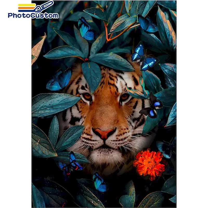 Paint By Number tiger animasl Drawing On Canvas Gift DIY Pictures By Numbers Kits Hand Painted Painting Art Home Decor
Paint By Number tiger animasl Drawing On Canvas Gift DIY Pictures By Numbers Kits Hand Painted Painting Art Home Decor