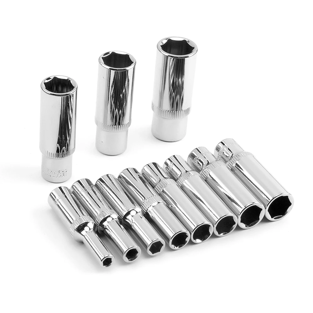 1/2 Inch Driver 8-32 Mm Hex Deep Socket Set Crv Hand Tool 6 Point Long Socket Ratchet Wrench Auto Repair Tool
1/2 Inch Driver 8-32 Mm Hex Deep Socket Set Crv Hand Tool 6 Point Long Socket Ratchet Wrench Auto Repair Tool