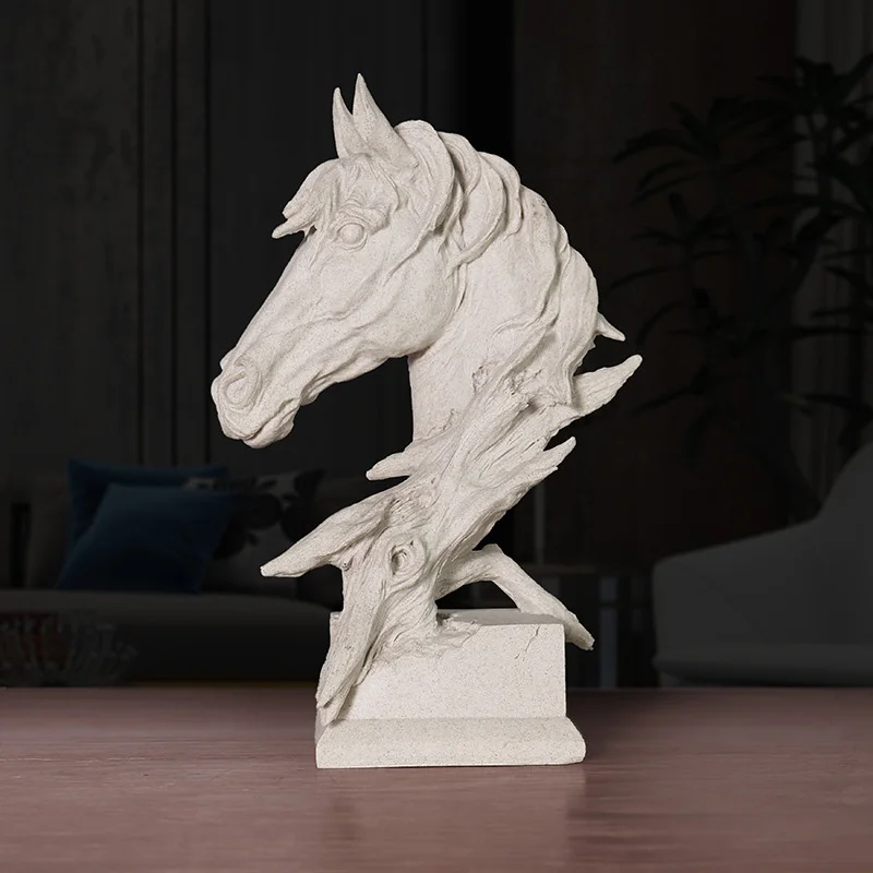 European Sandstone Horse Head Statue Animal Sculpture Resin Crafts Art Ornaments Office Desktop Home Decoration Birthday Gift
European Sandstone Horse Head Statue Animal Sculpture Resin Crafts Art Ornaments Office Desktop Home Decoration Birthday Gift