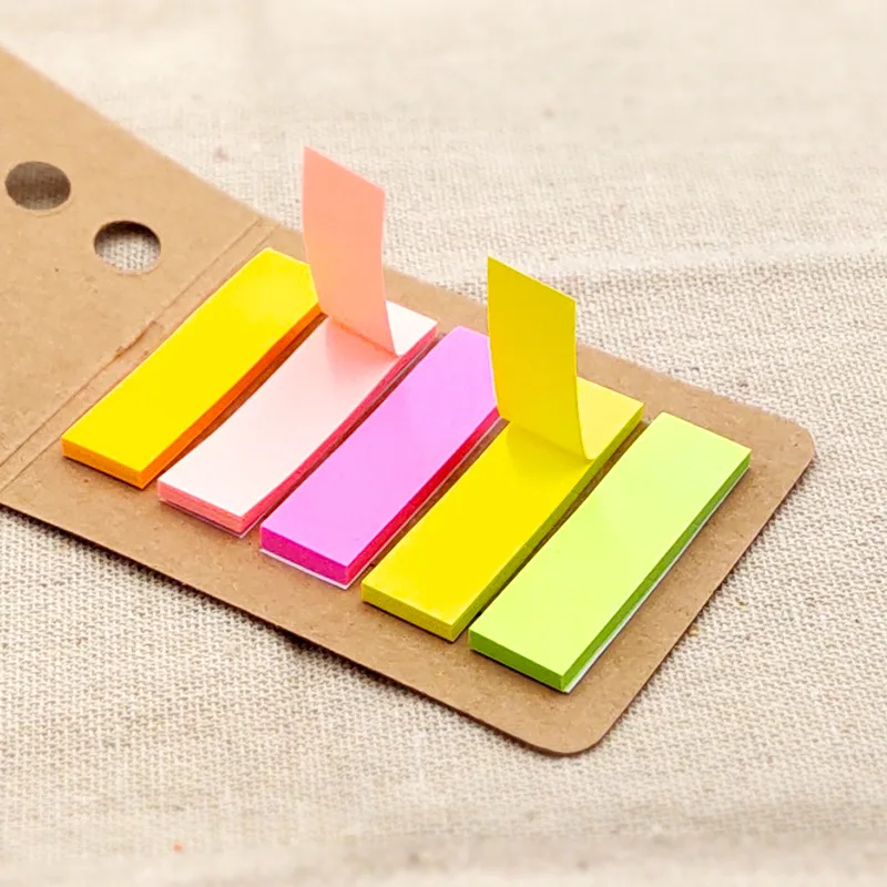 100 Sheets Kraft Paper Colorful Index Sticker Marker Self Adhesive Self-Stick Notes Memo Pad Sticky Note Bookmark Sticker Office
100 Sheets Kraft Paper Colorful Index Sticker Marker Self Adhesive Self-Stick Notes Memo Pad Sticky Note Bookmark Sticker Office