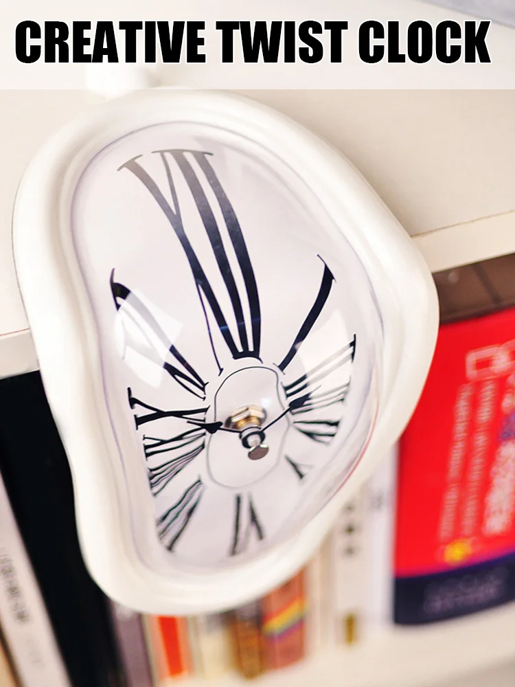 Novel Surreal Melting Distorted Wall Clocks Creative Seating Type Style Wall Watch for Home Garden Office Decoration Gift
Novel Surreal Melting Distorted Wall Clocks Creative Seating Type Style Wall Watch for Home Garden Office Decoration Gift