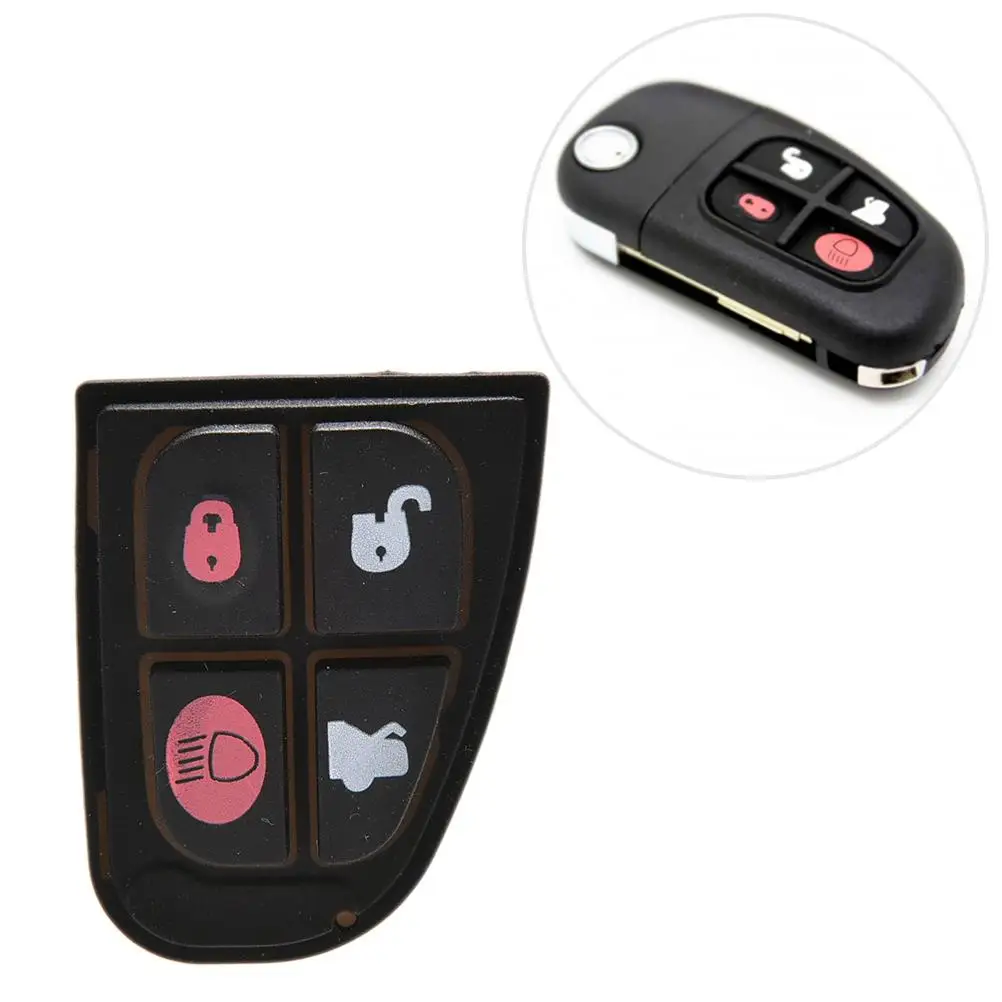 Black 4 Button Rubber Pad Remote Key Fob Replacement For Jaguar S X XJ XK TYPE 1PCS Hot Selling
Black 4 Button Rubber Pad Remote Key Fob Replacement For Jaguar S X XJ XK TYPE 1PCS Hot Selling