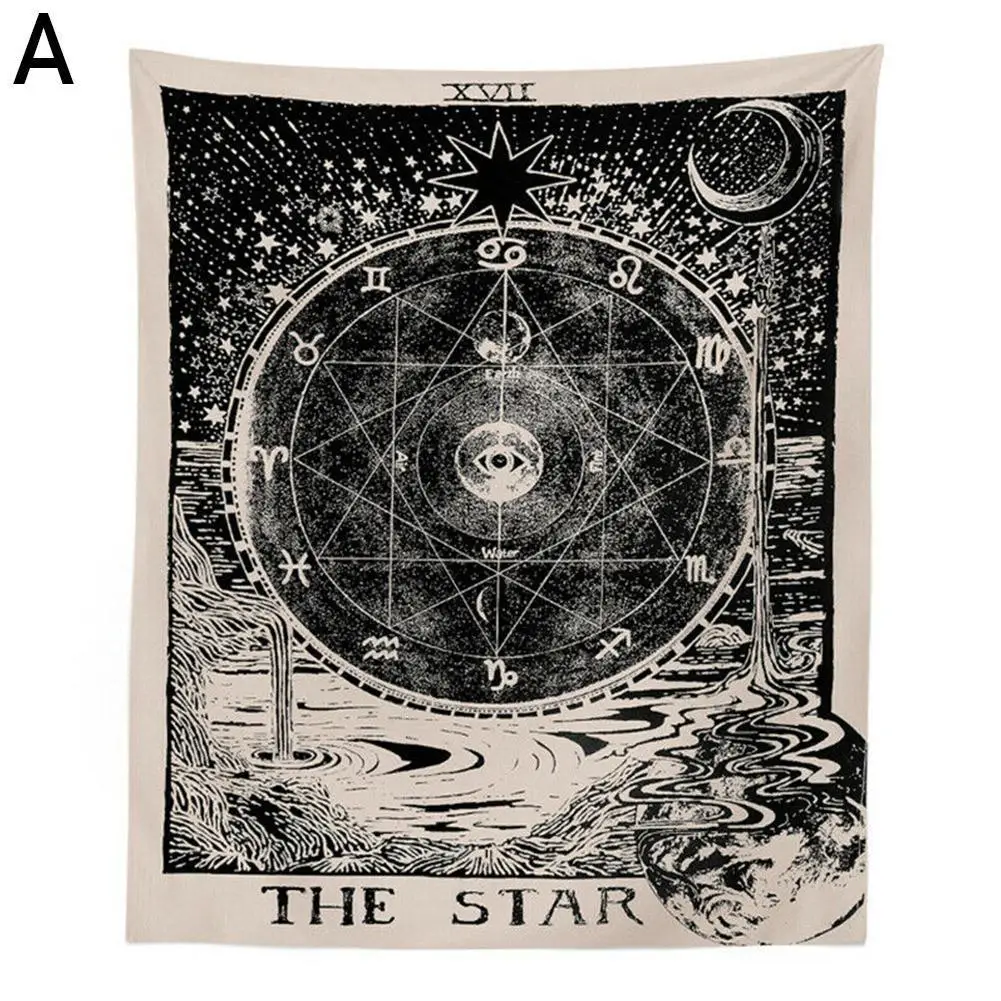 Night Moon Tarot Wall Tapestry Mandala Tapestry Home Psychedelic Tapestry 150x130CM Hippies Hanging Wall Decoration G4H8 
Night Moon Tarot Wall Tapestry Mandala Tapestry Home Psychedelic Tapestry 150x130CM Hippies Hanging Wall Decoration G4H8