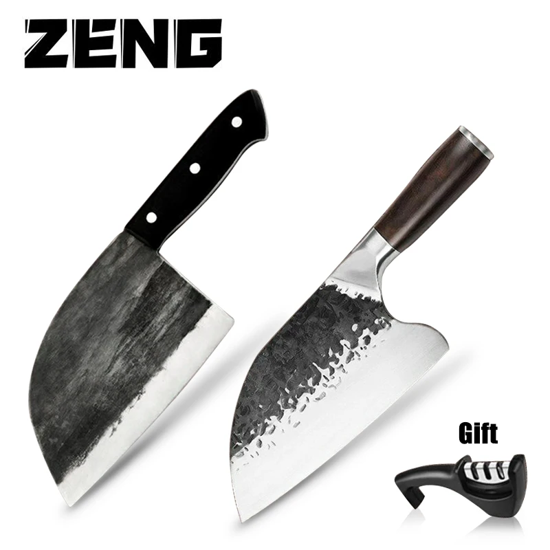 ZENG New Hand Made Forged Chinese Kitchen Knife Stainless Steel Butcher Knife for Meat Bone Fish Fruit Vegetables Cleaver
ZENG New Hand Made Forged Chinese Kitchen Knife Stainless Steel Butcher Knife for Meat Bone Fish Fruit Vegetables Cleaver