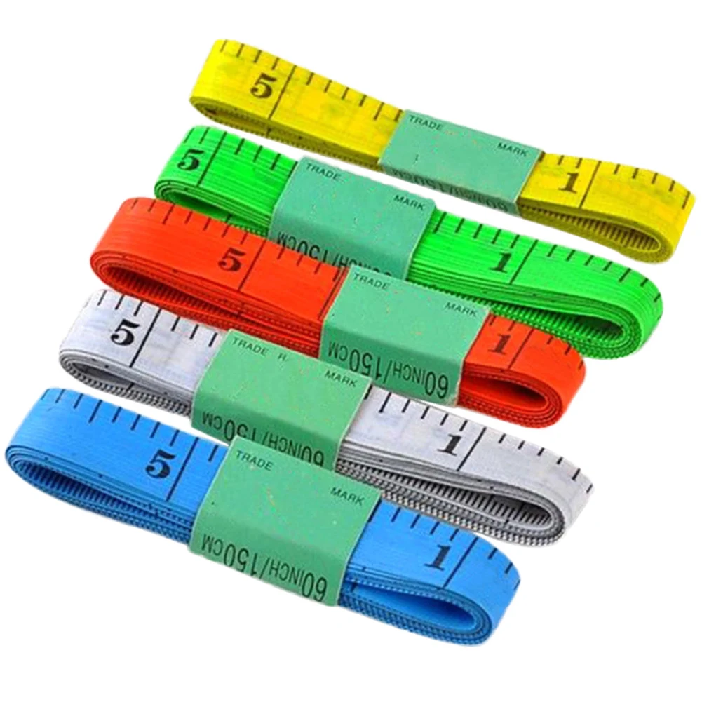 1pcs 150cm/60" Body Measuring Ruler Sewing Tailor Tape Measure Soft Flat Sewing Ruler Meter Sewing Measuring Tape Random Color 
1pcs 150cm/60" Body Measuring Ruler Sewing Tailor Tape Measure Soft Flat Sewing Ruler Meter Sewing Measuring Tape Random Color