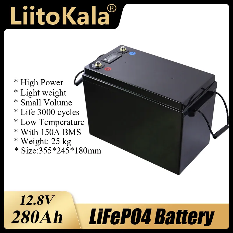 Liitokala 12v 12.8v 90ah 100ah 120ah 150ah 180ah 200ah 280ah 300ah Lifepo4 Battery
Liitokala 12v 12.8v 90ah 100ah 120ah 150ah 180ah 200ah 280ah 300ah Lifepo4 Battery