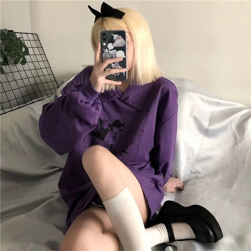 Sweatshirts High Neck Cotton Women's Tide Autumn Thin Jacket 2021 Korean Version Of Loose Student Couple Shirt Goth
Sweatshirts High Neck Cotton Women's Tide Autumn Thin Jacket 2021 Korean Version Of Loose Student Couple Shirt Goth