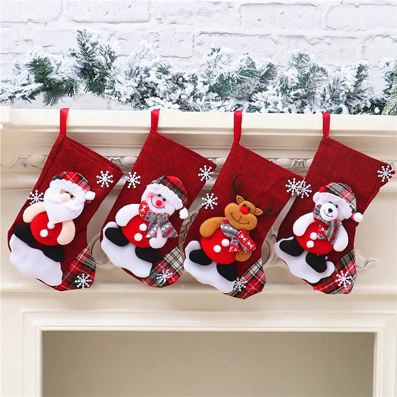 Santa Claus Snowman Sock Christmas Candy Gift Bag Decorative Props Gift Christmas Stocking Home Decoration Merry Christmas
Santa Claus Snowman Sock Christmas Candy Gift Bag Decorative Props Gift Christmas Stocking Home Decoration Merry Christmas
