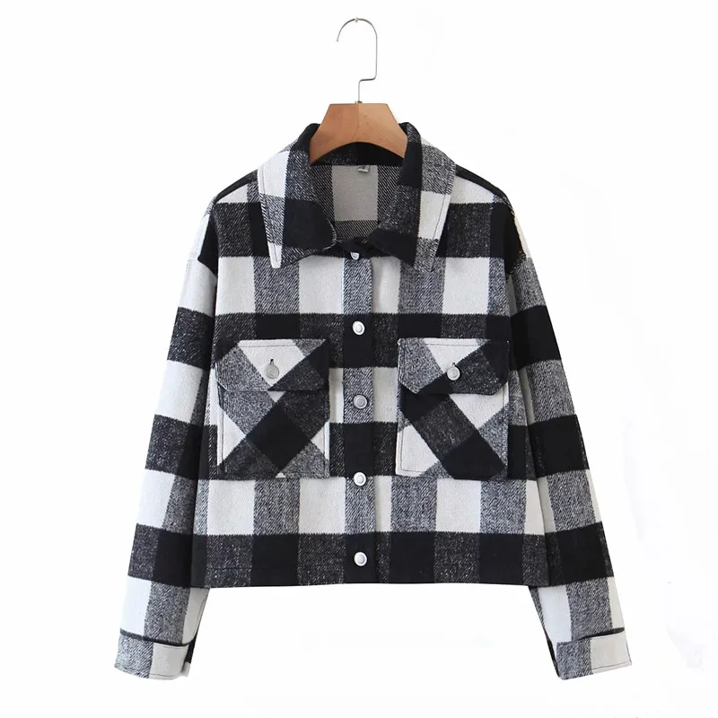 Merodi Women Vogue Pliad New Woolen Winter Warm Short Shirt Jackets Female Casual Double Pockets Long Sleeve Loose Outwear Chic
Merodi Women Vogue Pliad New Woolen Winter Warm Short Shirt Jackets Female Casual Double Pockets Long Sleeve Loose Outwear Chic